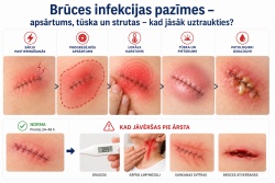 Brūču pārsiešana un šuvju noņemšana Rīgā